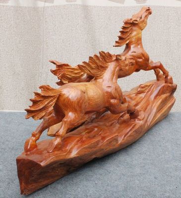 缅甸花梨木雕马到成功 特价工艺品 创意木雕 根雕动物 摆件